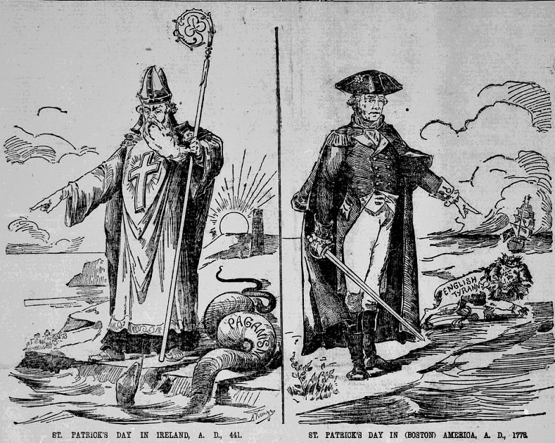 An article about St. Patrick's Day, Irish World newspaper 19 March 1892