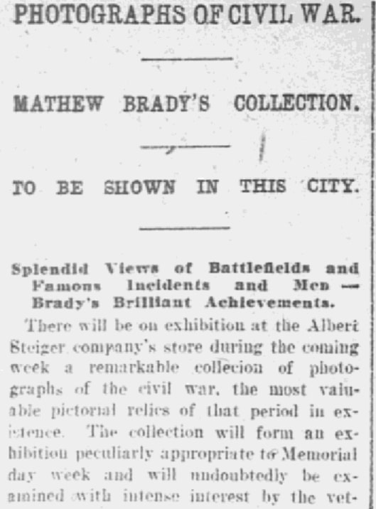 An article about Memorial Day, Springfield Republican newspaper 30 May 1909