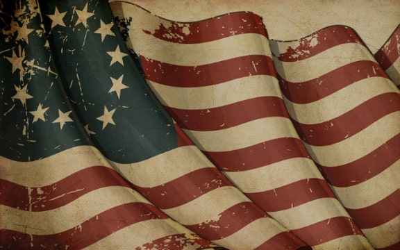 Illustration: Revolutionary War flag. Credit: https://depositphotos.com/home.html