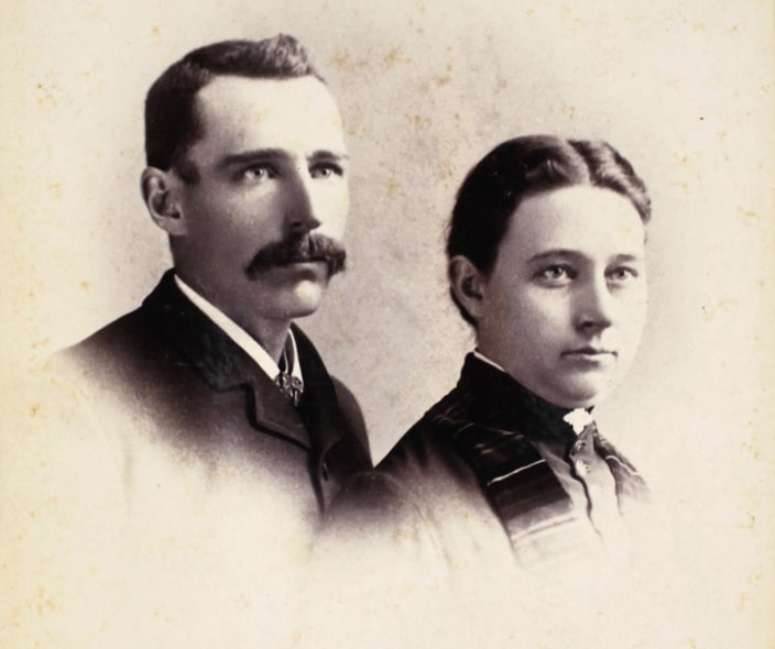 Photo: Willis Snow and his wife Ella Howard. Credit: Dan Lawyer of Illinois.
