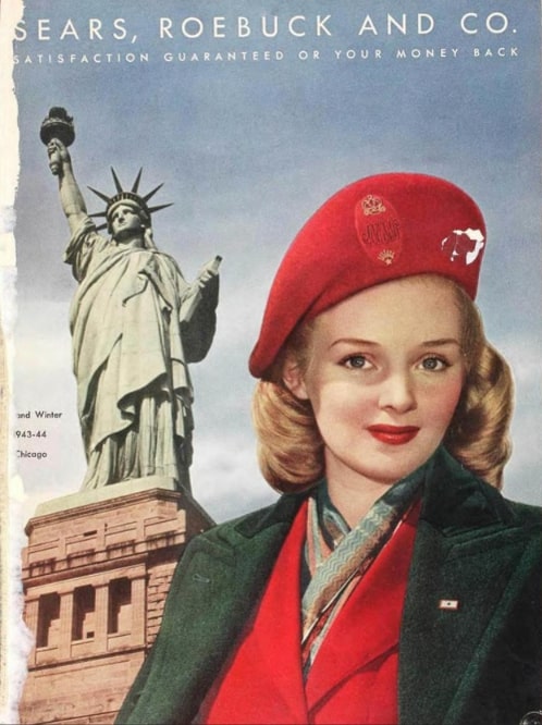Photo: cover of Sears, Roebuck and Co. catalog for winter of 1943-44. Credit: Internet Archive.