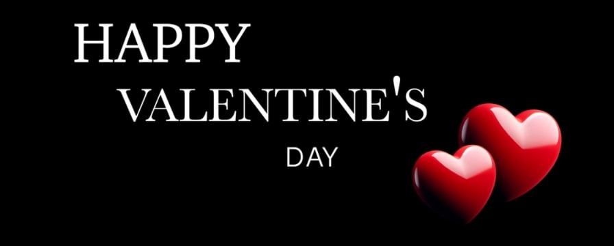 Photo: “Happy Valentine’s Day” with hearts. Credit: https://depositphotos.com/home.html
