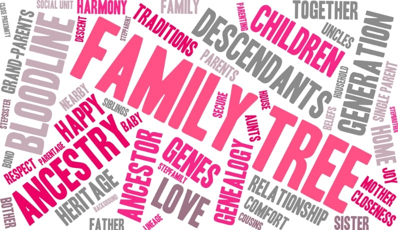 Illustration: “family” word cloud. Credit: https://depositphotos.com/home.html