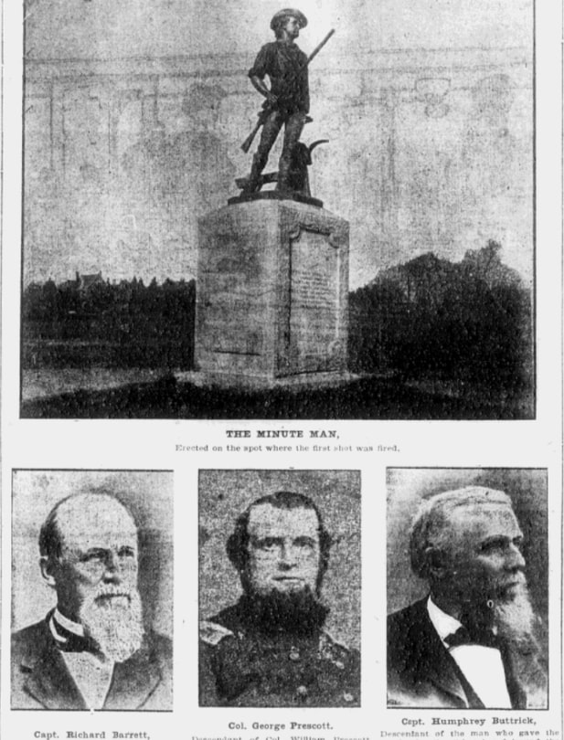 An article about Revolutionary War heroes and their descendants, Boston Journal newspaper 17 April 1904