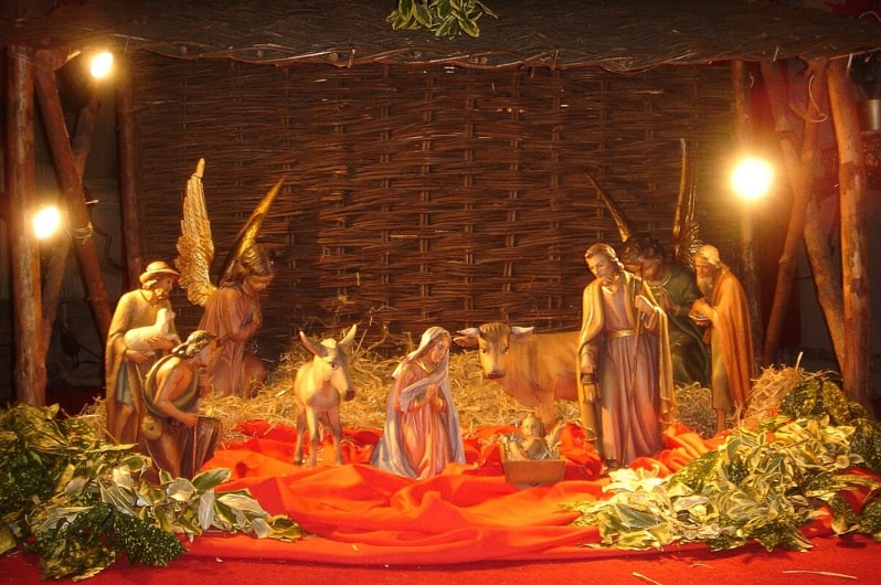 Photo: Nativity scene, Church of Our Lady and the English Martyrs, Cambridge, England. Credit: Thorvaldsson; Wikimedia Commons.