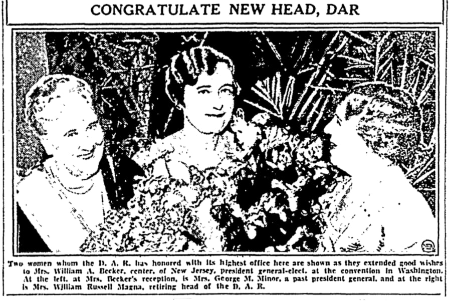 An article about the DAR, Muskegon Chronicle newspaper 19 April 1935