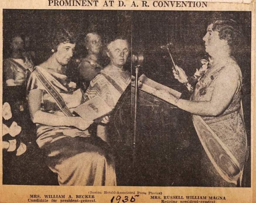 Photo: DAR convention, 1935. Credit: Norwell Historical Society.