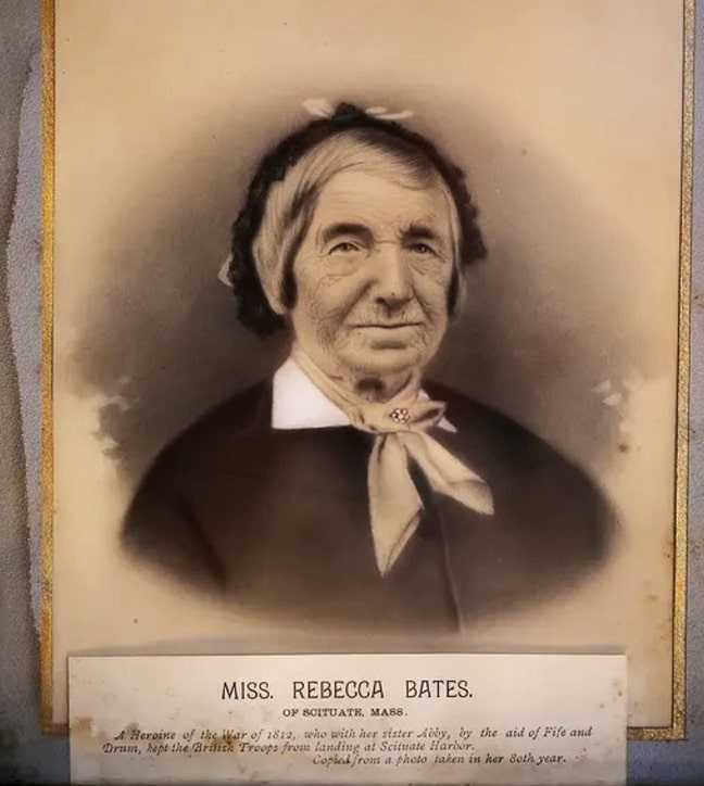 Photo: Rebecca Bates at age 80. Credit: Scituate Historical Society.