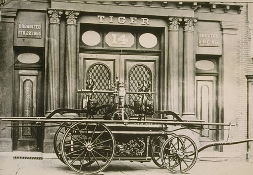 1860 fire engine in San Francisco, California. Credit: Roy D. Graves Collection, Bancroft Library at UC Berkeley.