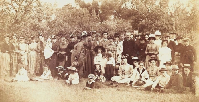 Photo: the Hale family reunion held in 1891. Credit: Hale family descendant Susan York Gagnon.