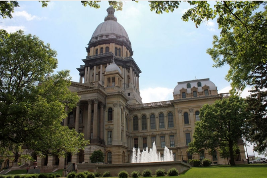 Photo: the Illinois State Capitol, Springfield, Illinois. Credit: Yinan Chen; Wikimedia Commons.