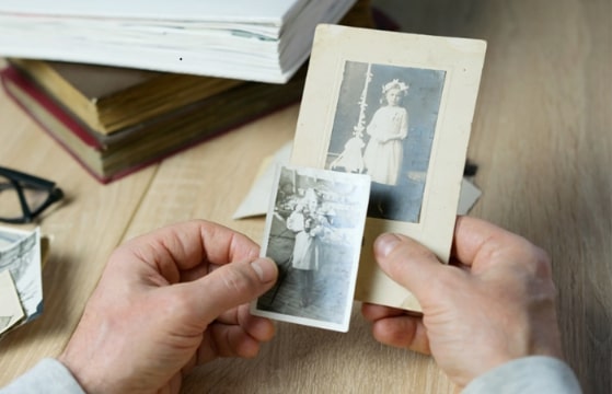 Photo: family photos and genealogy records. Credit: https://depositphotos.com/home.htm