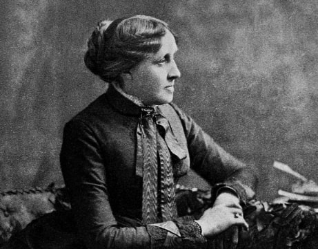Photo: Louisa May Alcott, from “Louisa May Alcott, Her Life, Letters, and Journals,” published by Little, Brown & Co, Boston, 1889. Credit: Wikimedia Commons.