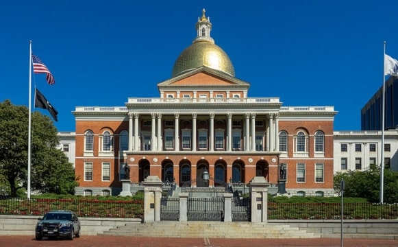 Photo: the Massachusetts State House, Boston, Massachusetts. Credit: Ajay Suresh; Wikimedia Commons.