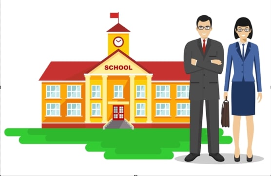 Illustration: a high school. Credit: https://depositphotos.com/home.html