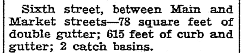 An article about WPA street work on Sixth Street, Riverside Daily Press newspaper 31 May 1940