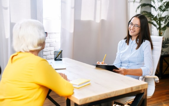 Photo: interviewing an older female relative. Credit: https://depositphotos.com/home.html