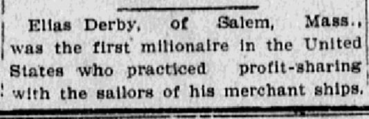 An article about Elias Derby, Evening News newspaper 17 November 1915