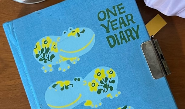Photo: child’s diary. Credit: Gena Philibert-Ortega.