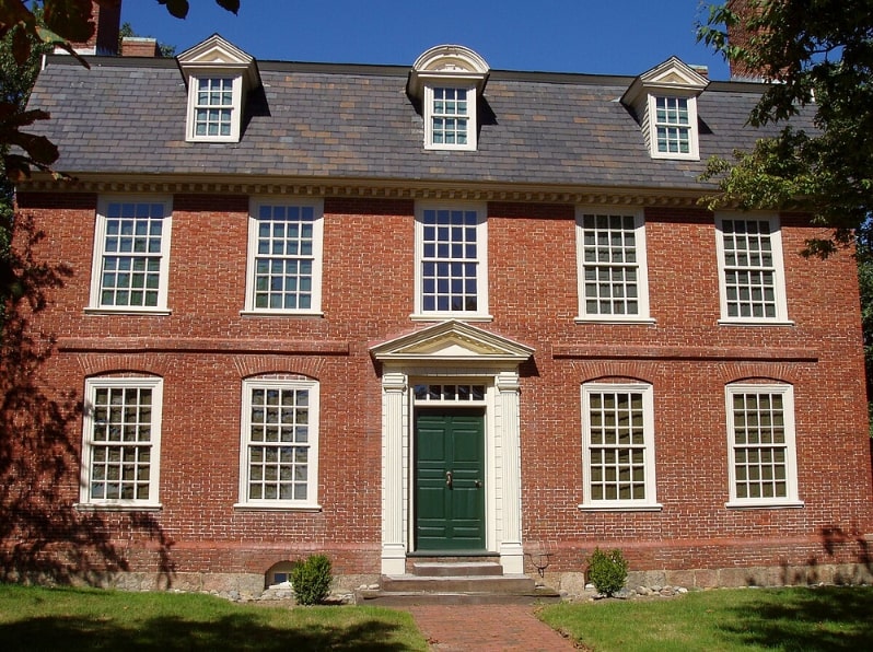 Photo: the Derby House, Salem, Massachusetts. Credit: Daderot; Wikimedia Commons.