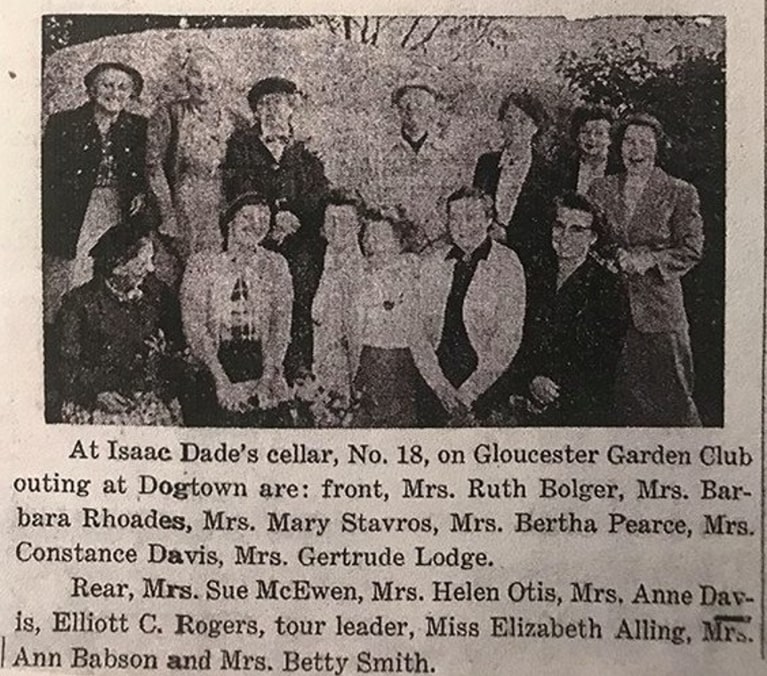 Photo: Gloucester Garden Club outing at Dogtown, Massachusetts. Credit: Friends of Dogtown.