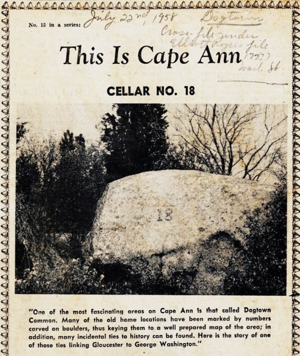 Photo: “This Is Cape Ann: Cellar No. 18” report. Credit: Bobbie Brooks.