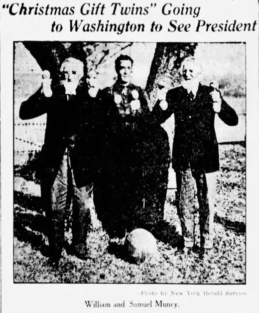 An article about Christmas Day birthdays, Buffalo News newspaper