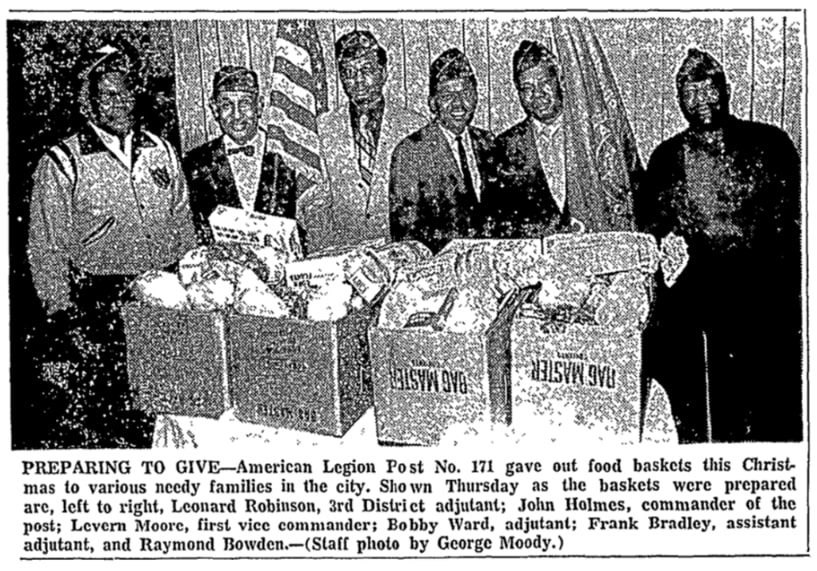 An article about Christmas food baskets, Chattanooga News-Free Press newspaper 25 December 1970