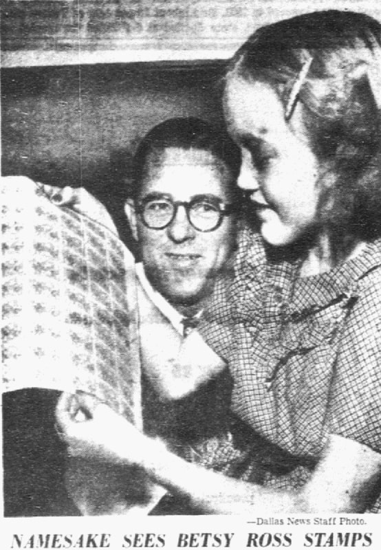 An article about Betsy Ross, Dallas Morning News newspaper 10 January 1952