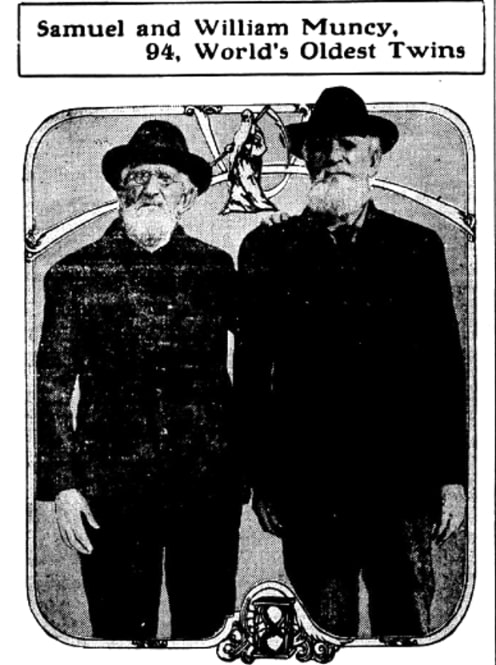 An article about Christmas Day birthdays, Denison Review newspaper 16 April 1913