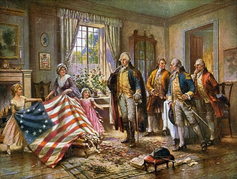 Illustration: “The Birth of Old Glory,” by Edward Percy Moran, c. 1917. Credit: Library of Congress, Prints and Photographs Division.