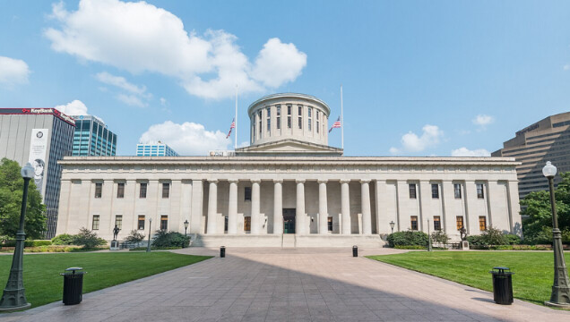Photo: the Ohio Statehouse in Columbus, Ohio. Credit: Ɱ; Wikimedia Commons.