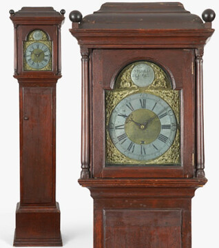 Photo: a Nicholas Blasdel tall case clock, c. 1765. Credit: Gary R. Sullivan Antiques.