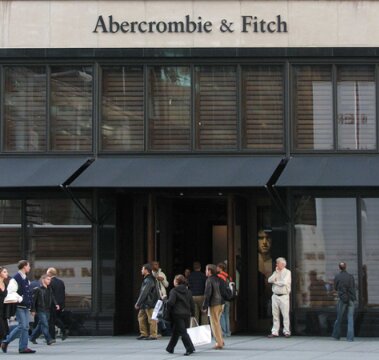 Photo: Abercrombie & Fitch store in New York City. Credit: Urizzato; Wikimedia Commons.