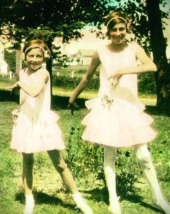 Photo: Adelia (left) and Pauline Wixon. Credit: Jennifer (Koehler) Mackall.