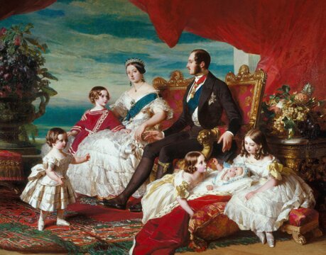 Illustration: Queen Victoria, Prince Albert and five of their children, by Franz Xaver Winterhalter, 1846. Credit: Royal Collection; Wikimedia Commons.