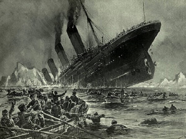 Illustration: “Titanic Sinking,” by Willy Stöwer, 1912. Credit: Wikimedia Commons.