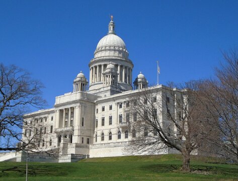 Photo: the Rhode Island State House in Providence, Rhode Island. Credit: Beyond My Ken; Wikimedia Commons.