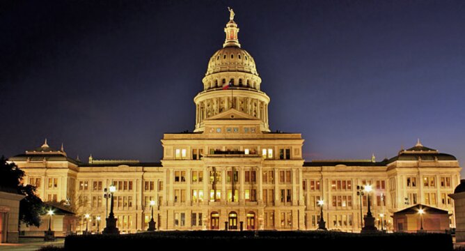 Photo: the Texas State Capitol, Austin, Texas. Credit: Kumar Appaiah; Wikimedia Commons.
