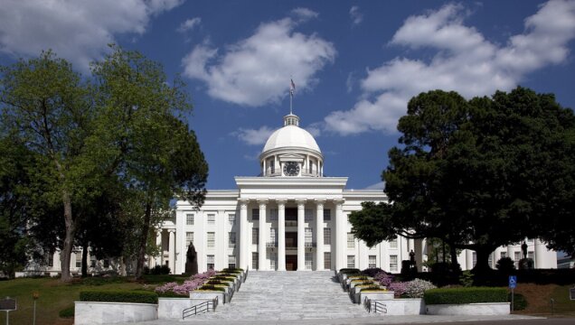 Photo: the Alabama Capitol in Montgomery, Alabama. Credit: Carol M. Highsmith; Library of Congress, Prints and Photographs Division.