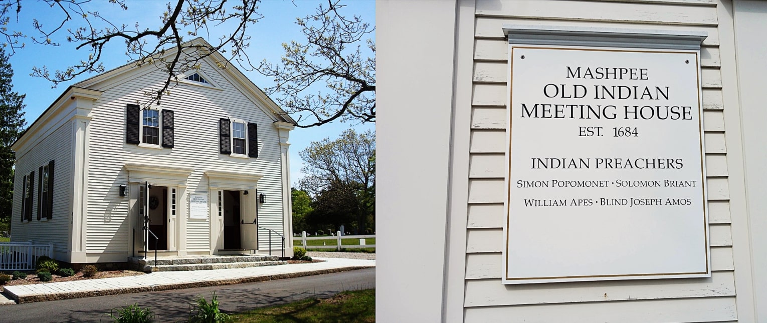 Photos: Mashpee Old Indian Meeting House, 410 Meetinghouse Road, Mashpee, Massachusetts. Credit: Mashpee Wampanoag Museum.