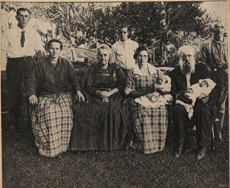 Photo: five generations of the Cannon family. Credit: New Bedford Public Library.