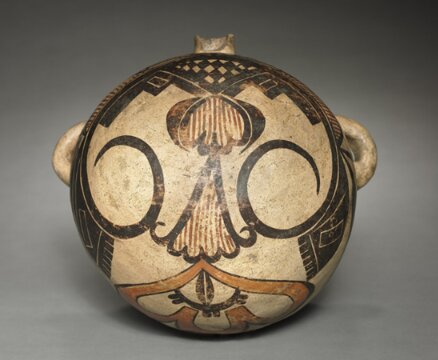 Photo: Hopi polychrome ceramic water canteen, ca. 1870. Credit: Cleveland Museum of Art; Wikimedia Commons.