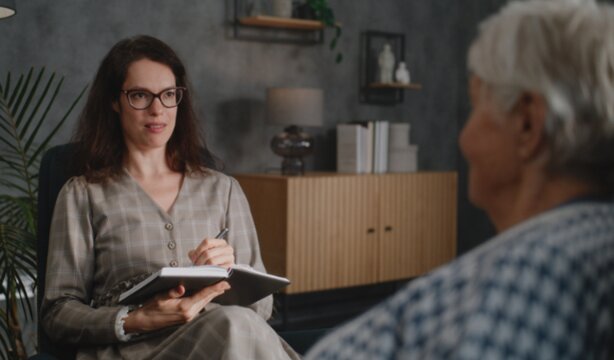 Photo: interviewing an older female relative. Credit: https://depositphotos.com/home.html