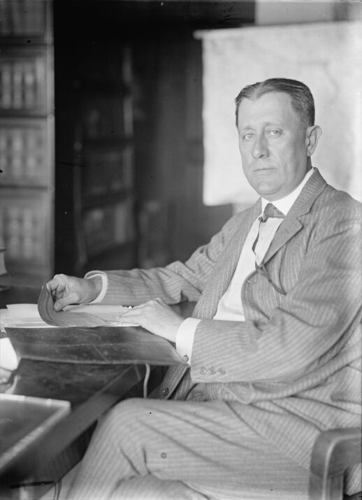 Photo: Sherburne Gillette Hopkins (1867-1932), lawyer and a direct descendant of Mayflower passenger Stephen Hopkins. Credit: Harris & Ewing; Library of Congress, Prints and Photographs Division.