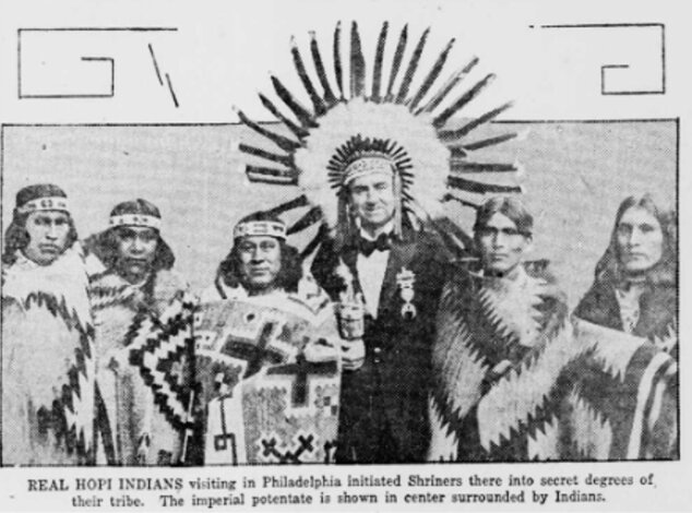 An article about a Hopi delegation, South Bend News-Times newspaper 18 April 1929