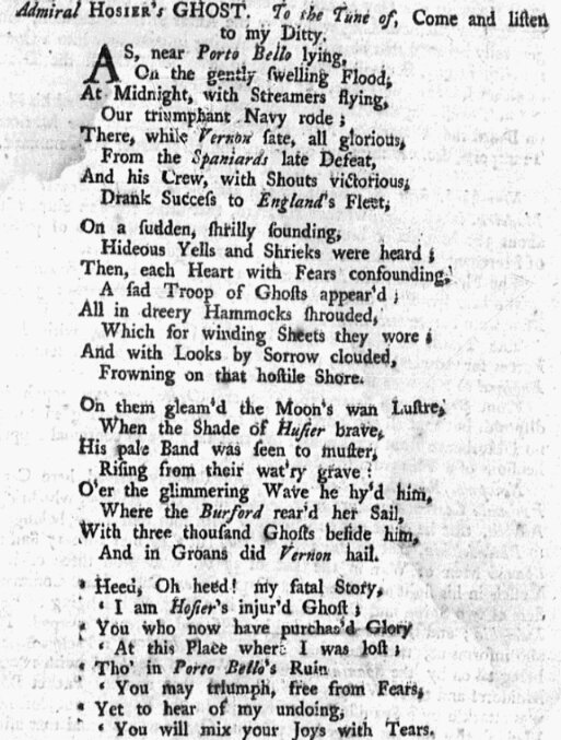 An article about ghosts, Boston Evening-Post newspaper 15 September 1740