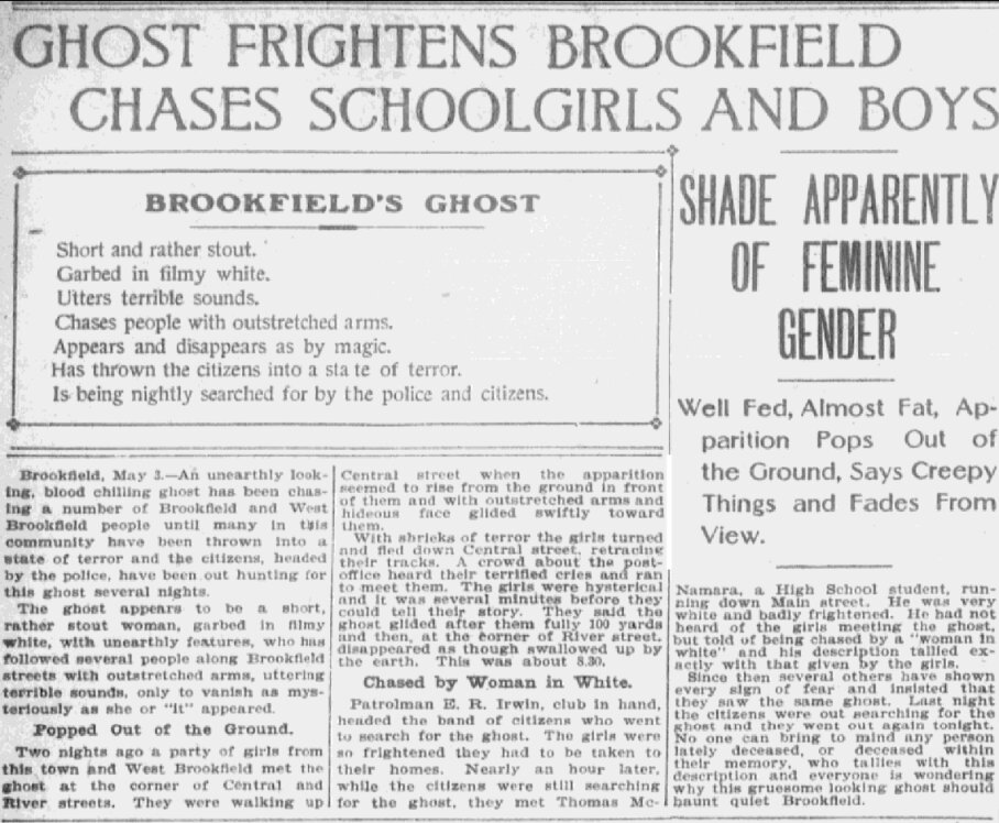 An article about ghosts, Boston Journal newspaper 4 May 1904