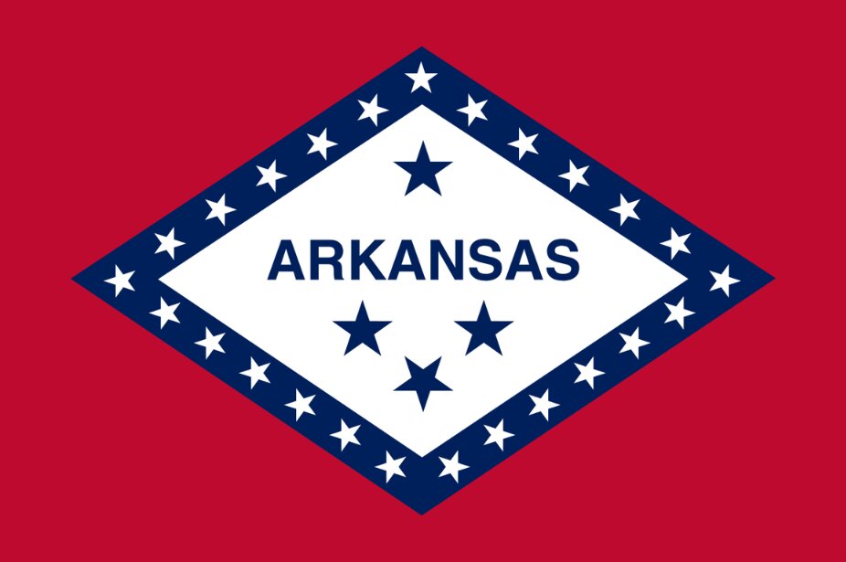 Illustration: Arkansas state flag. Credit: Wikimedia Commons.