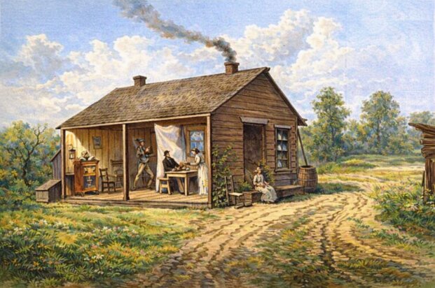 Illustration: the Bender home/tavern, near Cherryvale, Kansas. Credit: “History, Romance and Philosophy of Great American Crimes and Criminals,” page 563.